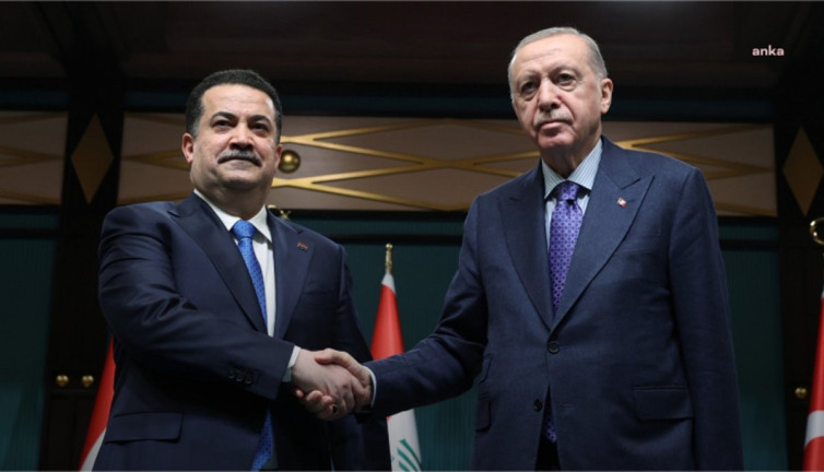 Erdoğan’ın, Irak Başbakanı El Sudani ile görüştü