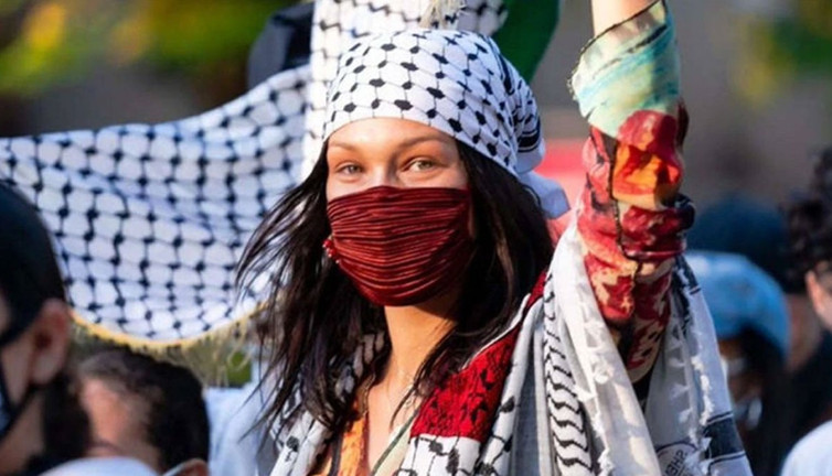 Dünyaca ünlü modelden Gazze paylaşımı! Filistin halkının yanında böyle durdu