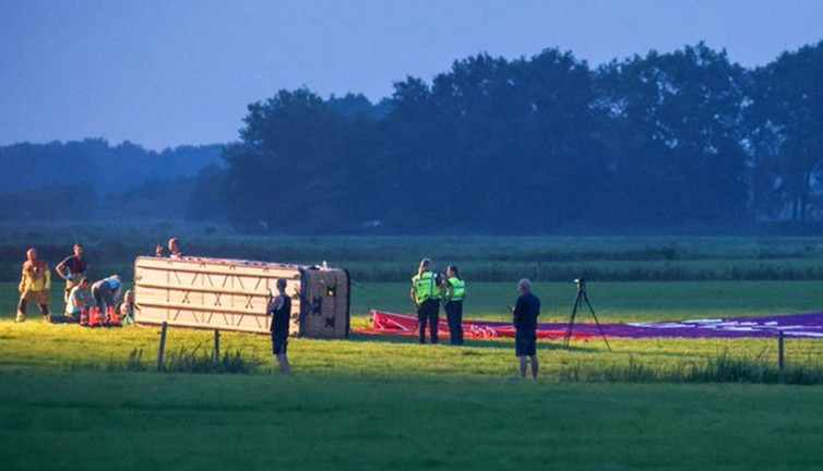 Gökyüzünde facia! Hollanda'da sıcak hava balonu yere çakıldı: İçerisinde 34 kişi vardı