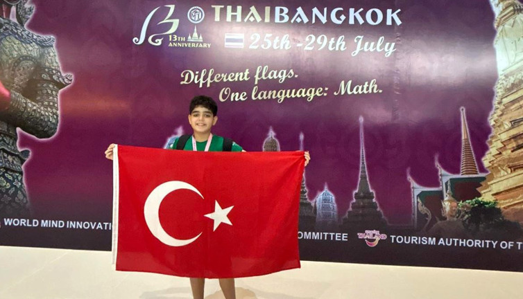 Türkiye'yi temsil eden küçük Ali, dünya 3'üncüsü oldu