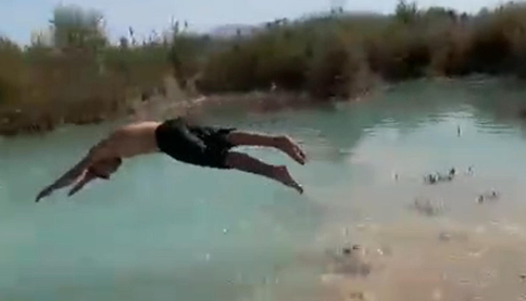 Atlayışın bedeli ağır oldu! Görüntüler şok etti