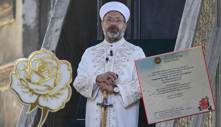 Diyanet altın varaklı davetiye bastırdı!