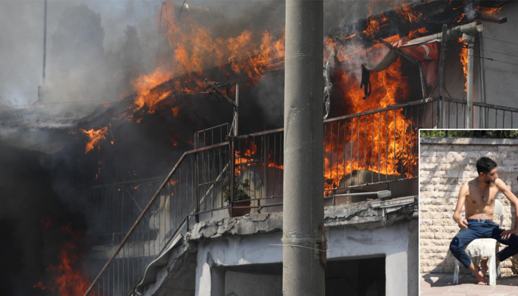 Miras evi yaktı! Yarı çıplak izledi: Polise şok itirafta bulundu