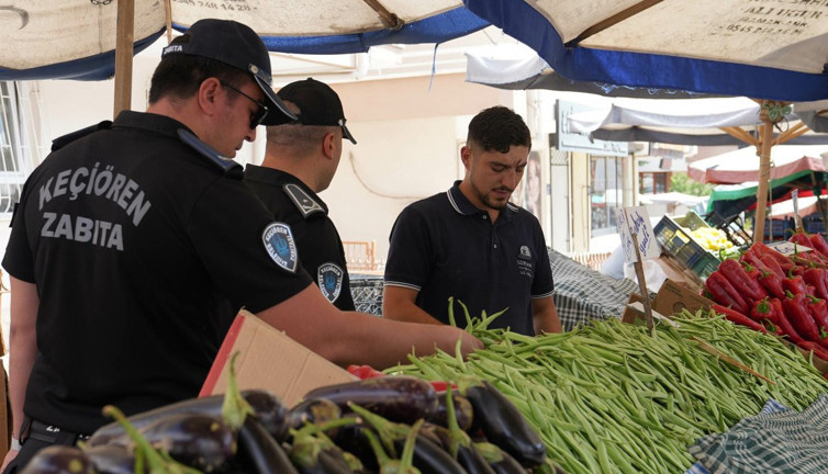 Keçiören’de pazarlara sıkı denetim: Zabıta iş başında!