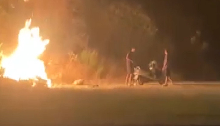 Dalaman'da ormanı yakıp kaçtılar! Sabotaj görüntüleri şoke etti