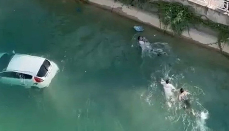 Sulama kanalında can pazarı