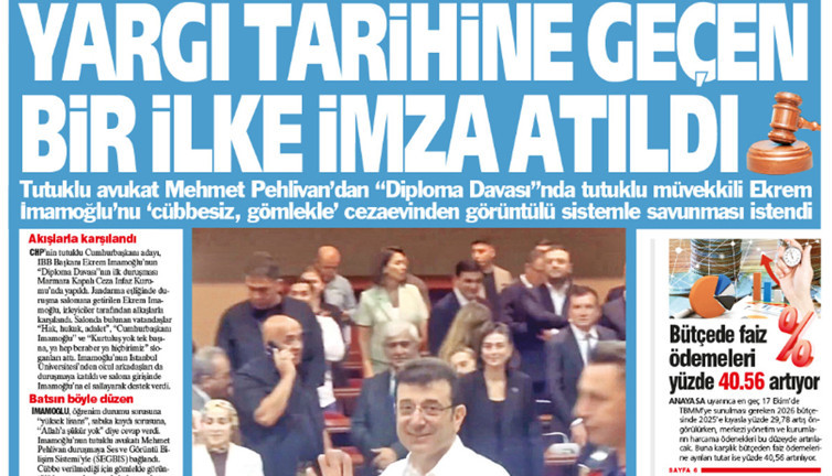 Yeniçağ Gazetesi: Yargı tarihine geçen bir ilke imza atıldı!