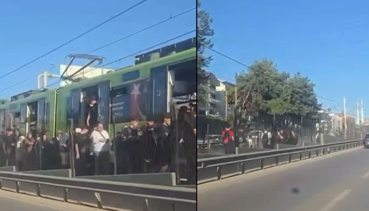 Metroda 1 saatlik kabus! BursaRay yolcuları raylarda yürüdü!
