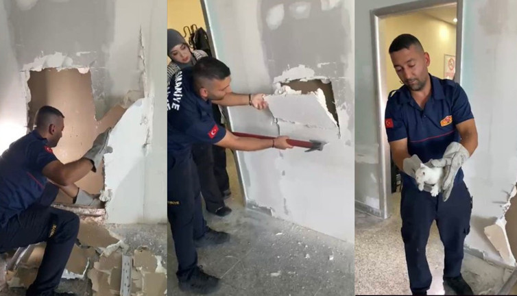 Duvarda gelen gizemli sesin sırrı çözüldü: İtfaiye seferber oldu!