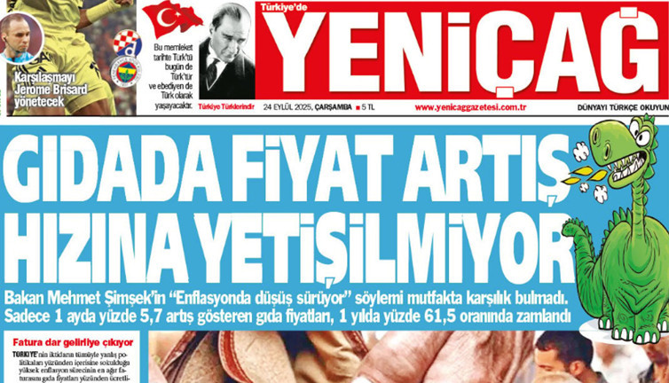 Yeniçağ Gazetesi: Gıdada fiyat artış hızına yetişilmiyor