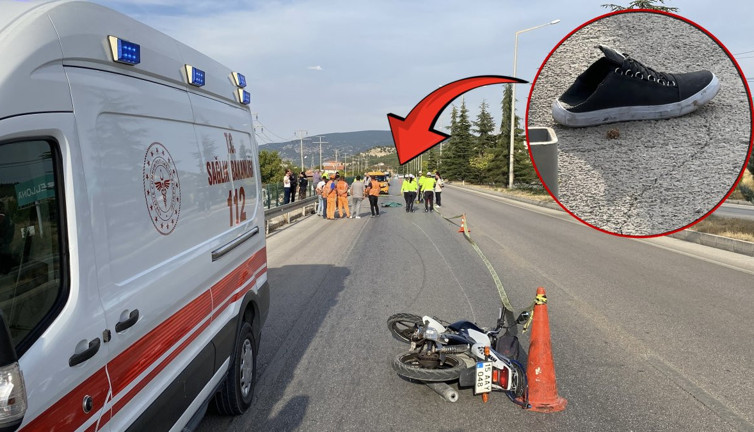 Yürek sızlatan an! Burdur’da motosiklet faciası! Ayakkabıdan tanıdı amcası!