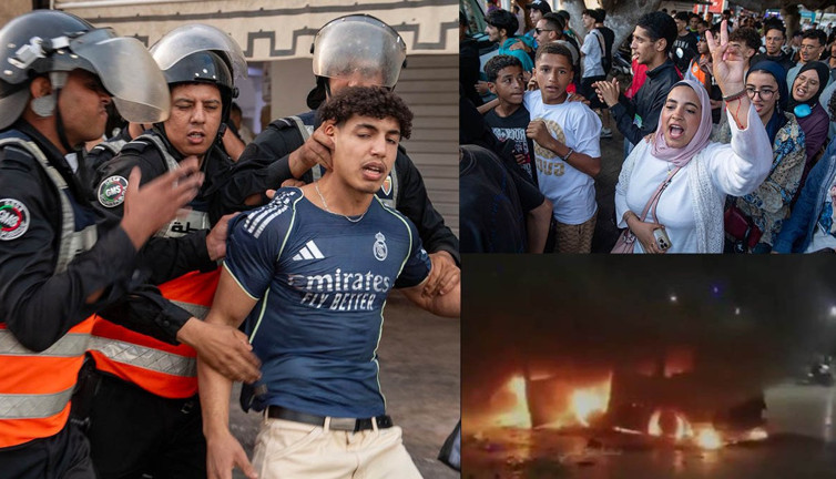 ‘GenZ 212’ isyanı: Fas'ta sosyal medyadan sokaklara yayıldı! Polis araçları göstericileri ezdi