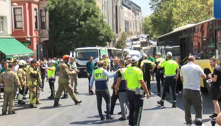 Beyoğlu’nda İETT zincirleme kaza! Detaylar ortaya çıktı