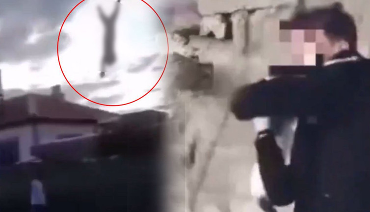 Konya'da vahşet! Sahipsiz kediyi havalandırıp yere attı... O görüntüler infial yarattı