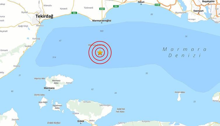Tekirdağ'da artçı sarsıntı