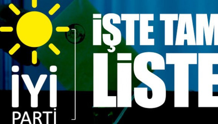 İYİ Parti’nin milletvekili aday listesi