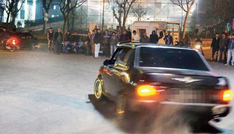 Gümüşhane’de drift yapan sürücüye ceza