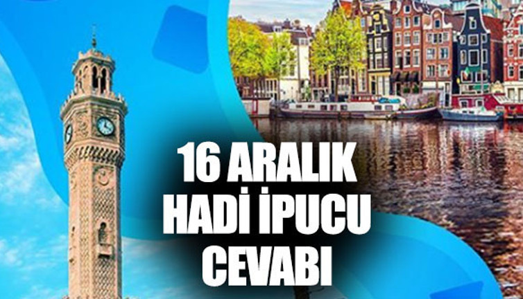 Hadi ipucu 16 Aralık: Uçağınız Schiphol Havalimanı'na iniyorsa nereye gidiyorsunuz?