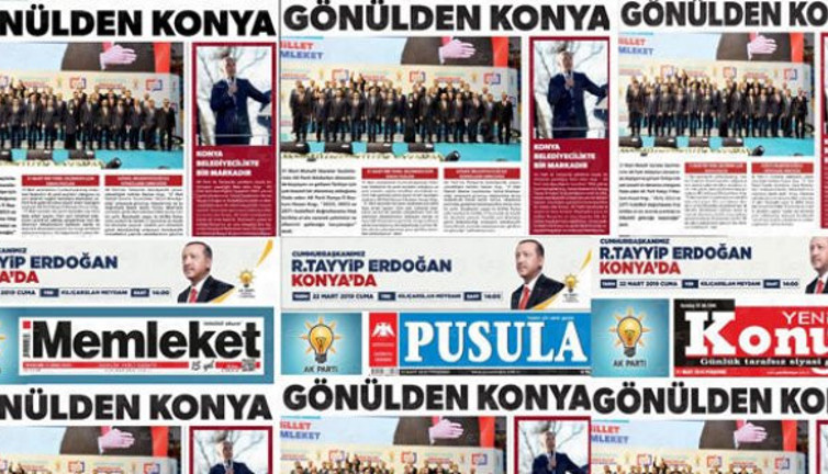 Konya basınından Erdoğan seferberliği!