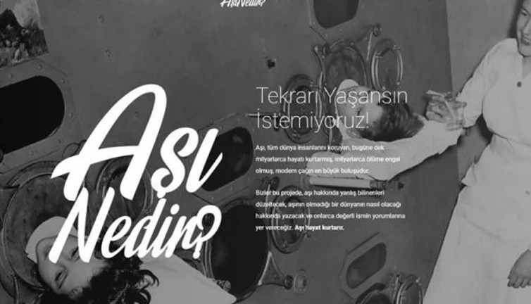 Aşı duyarlılığını artırmak için internet sitesi kurdular