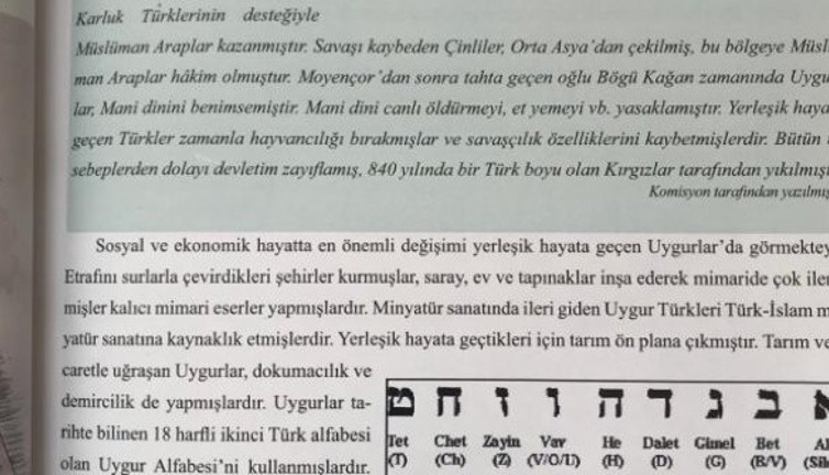 MEB'in kitabından alfabe skandalı