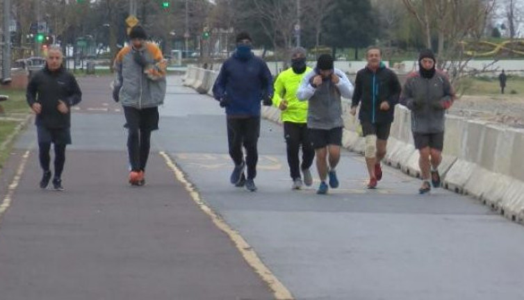 İstanbul'da koronaya rağmen spor