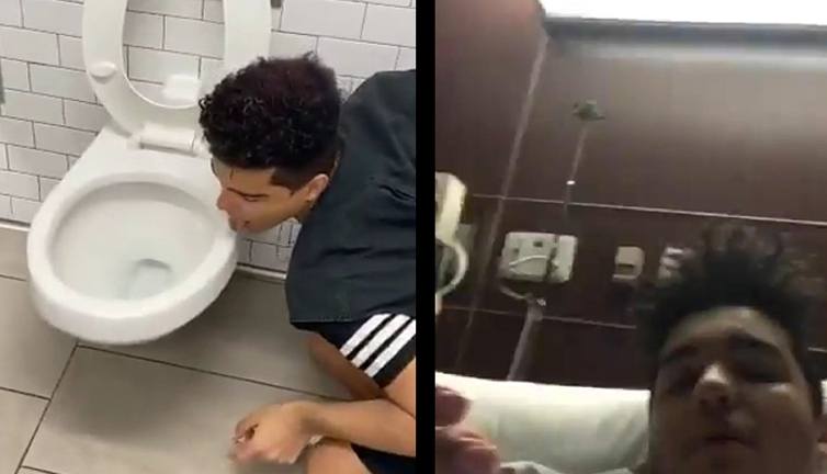 Klozeti yalayan fenomenin korona virüs testi pozitif çıktı