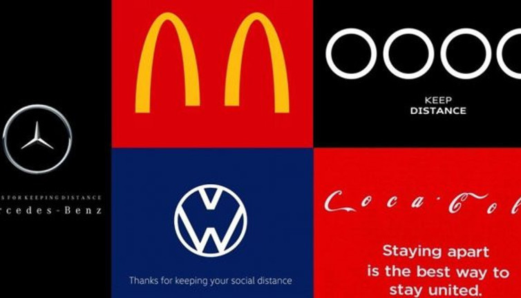 Korona logoları da değiştirtti: Sosyal mesafe ayarı