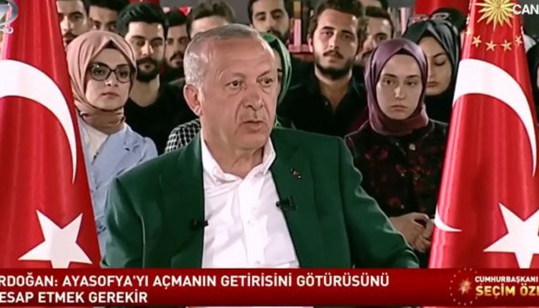 Erdoğan'ın Ayasofya ile ilgili eski söylemleri sosyal medyanın gündeminde