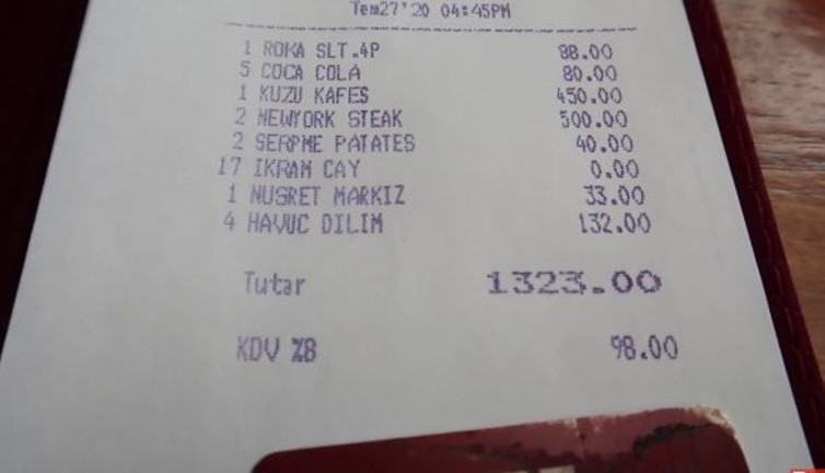 Nusret'e giden et fiyatını göze alır ama 4 dilim havuçtan uzak durmak lazım