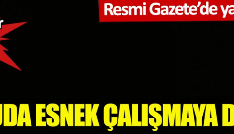 Kamuda esnek çalışmaya dönüş! Resmi Gazete'de yayımlandı! Detaylar belli oldu