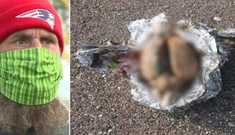 Sahilde folyoya sarılı halde buldu, tavuk yemeği sandı ama…