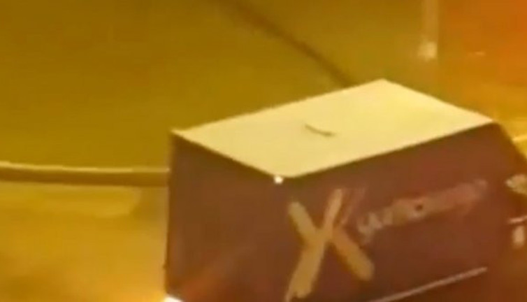 Kargo kamyonetiyle tehlikeli anlar