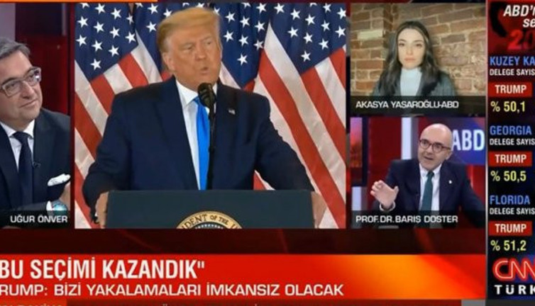 Tarihi ABD seçimlerini iç mimar yorumladı. CNN Türk ekranlarında skandal yaşandı