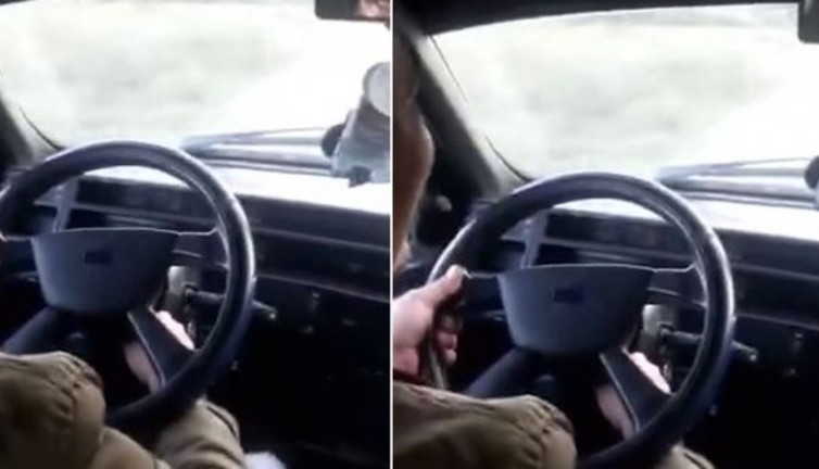 Bartın’da pes dedirten görüntüler. Direksiyonu söktü kurbağacık anahtarla otomobil kullandı. Magandalığın sınırı yok