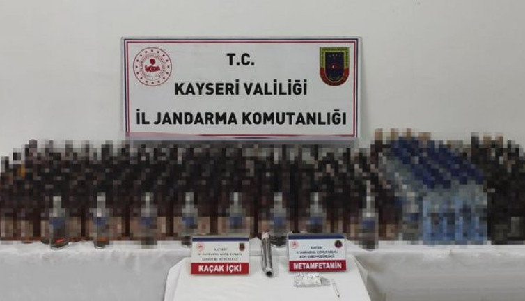 Kayseri'de kaçak içki operasyonu