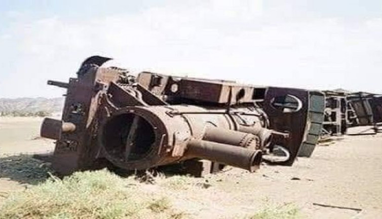 İngiliz casusu ünlü Arabistanlı Lawrence'in Hicaz Demiryolu'nda Araplara sabotaj düzenlettiği Osmanlı treni