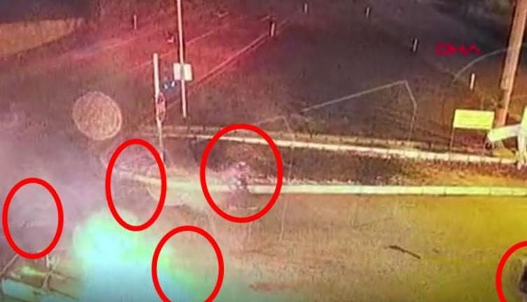 Tokat’taki kavşakta bomba gibi patladı. İçindekiler çil yavrusu gibi dağıldı