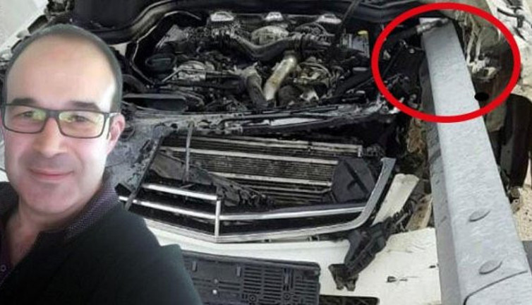 Konya'da bariyer otomobili delip profesöre ok saplandı