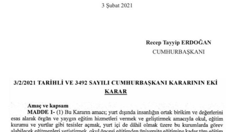 Erdoğan imzaladı: Maarif Vakfı'na dev kaynak! Milli Eğitim'in bütçesinden aktarılacak