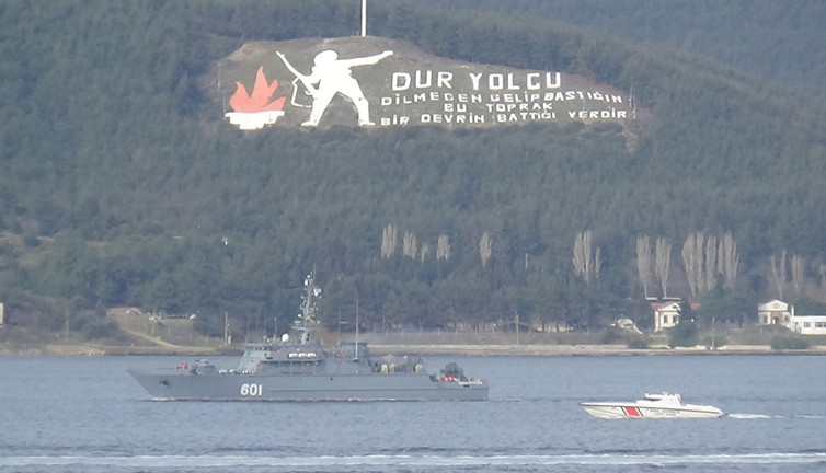 Çanakkale Boğazı'ndan Rus mayın tarama gemisi geçti
