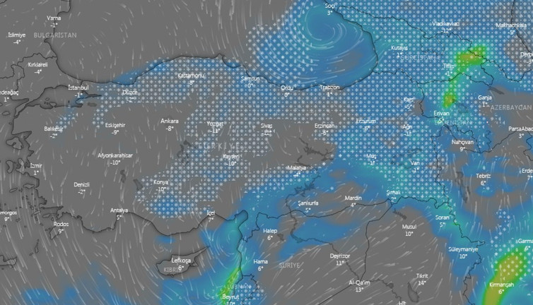 İstanbul’a müjde karın terk edeceği gün ve saat belli oldu. Uydu görüntülerinde açıkça görüldü