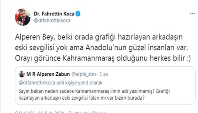 Bakan Koca'dan esprili yanıt. “Orada sevgilisi mi var” diyen takipçisine