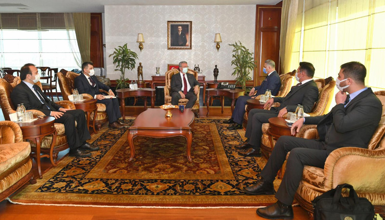 Irak Türkmen Cephesi Lideri Salihi'den Mansur Yavaş'a ziyaret