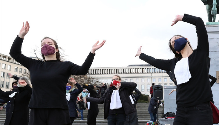 Belçika'da iklim gösterisi düzenlendi