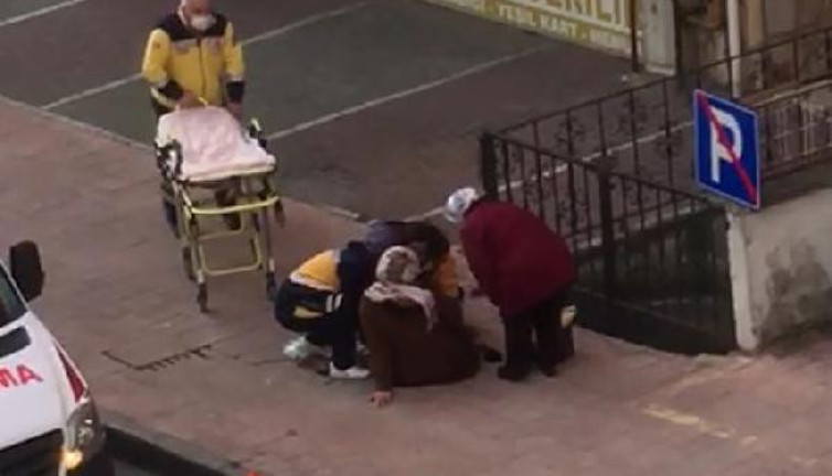 Samsun'da kaldırımda yürürken doğum yaptı. İmdadına esnaf yetişti