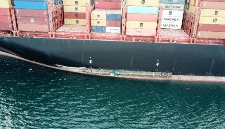 Ambarlı'da Süveyş Kanalı'ndaki gibi kaza