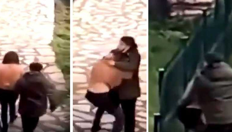İstanbul'da şoke eden görüntüler. Parkta yürüyen kadın dehşeti yaşadı