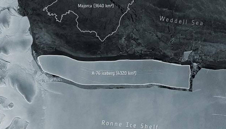 Dev buzul çatırdayarak Antarktika'dan ayrıldı. Dünyanın en büyük buz dağı oluştu. Koptu geliyor büyük çarpışmaya ramak kaldı