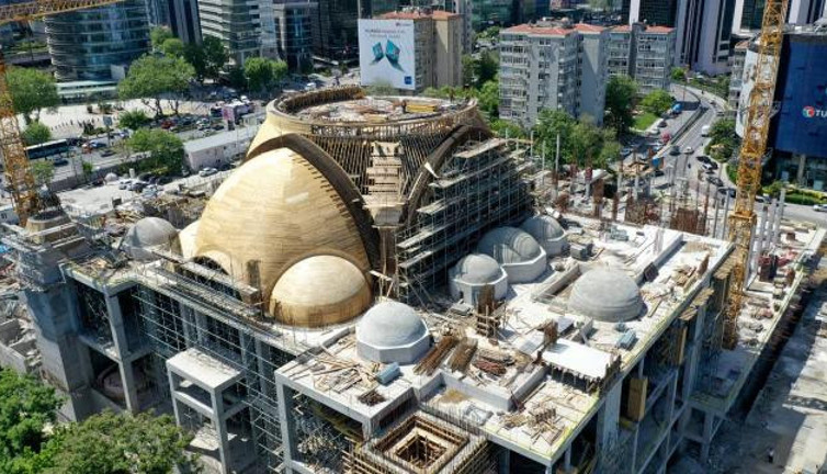 Barbaros Hayrettin Paşa Camii’nin yüzde 75’i tamamlandı